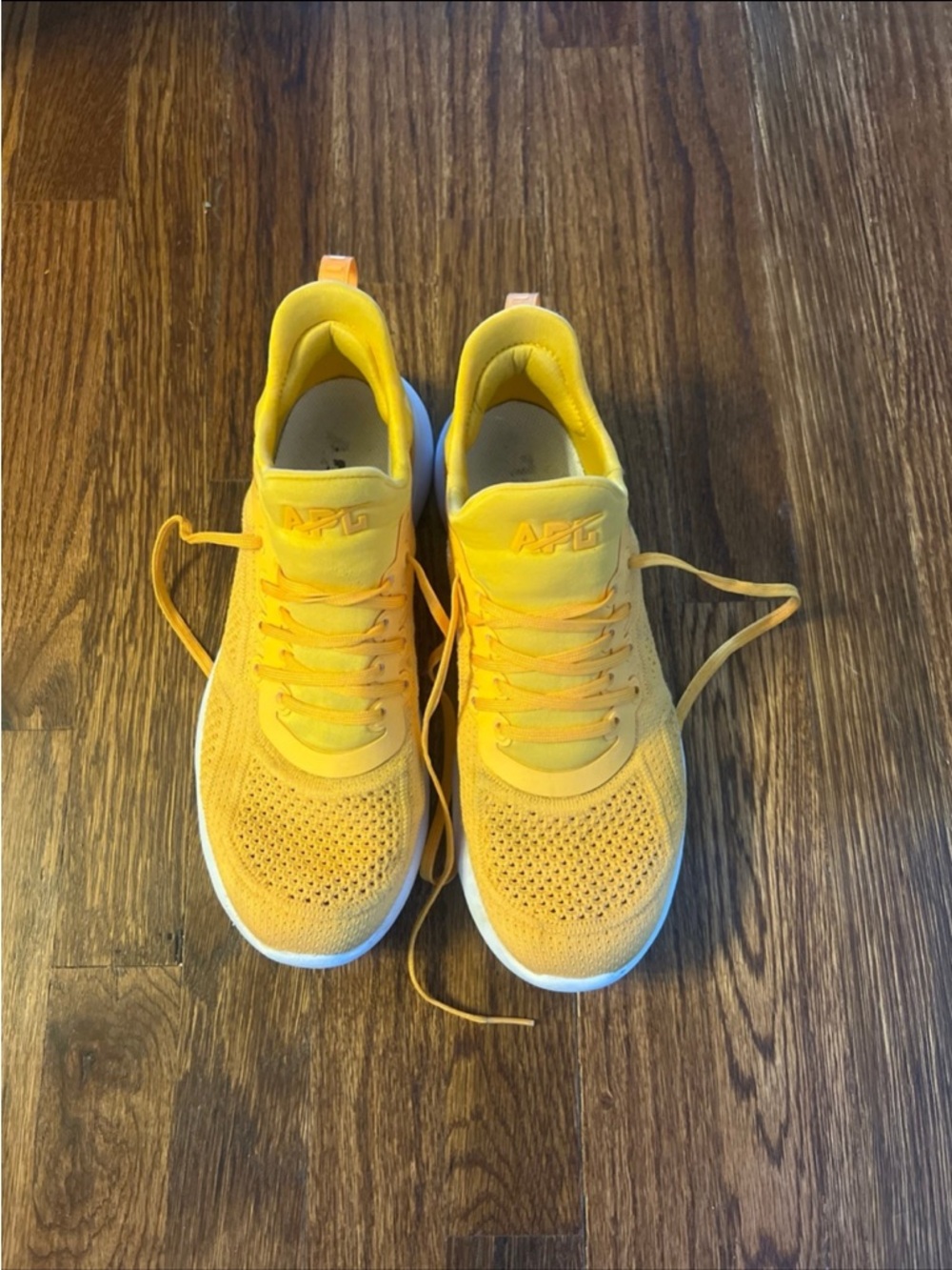 APL Yellow Knit Athletic Sneakers